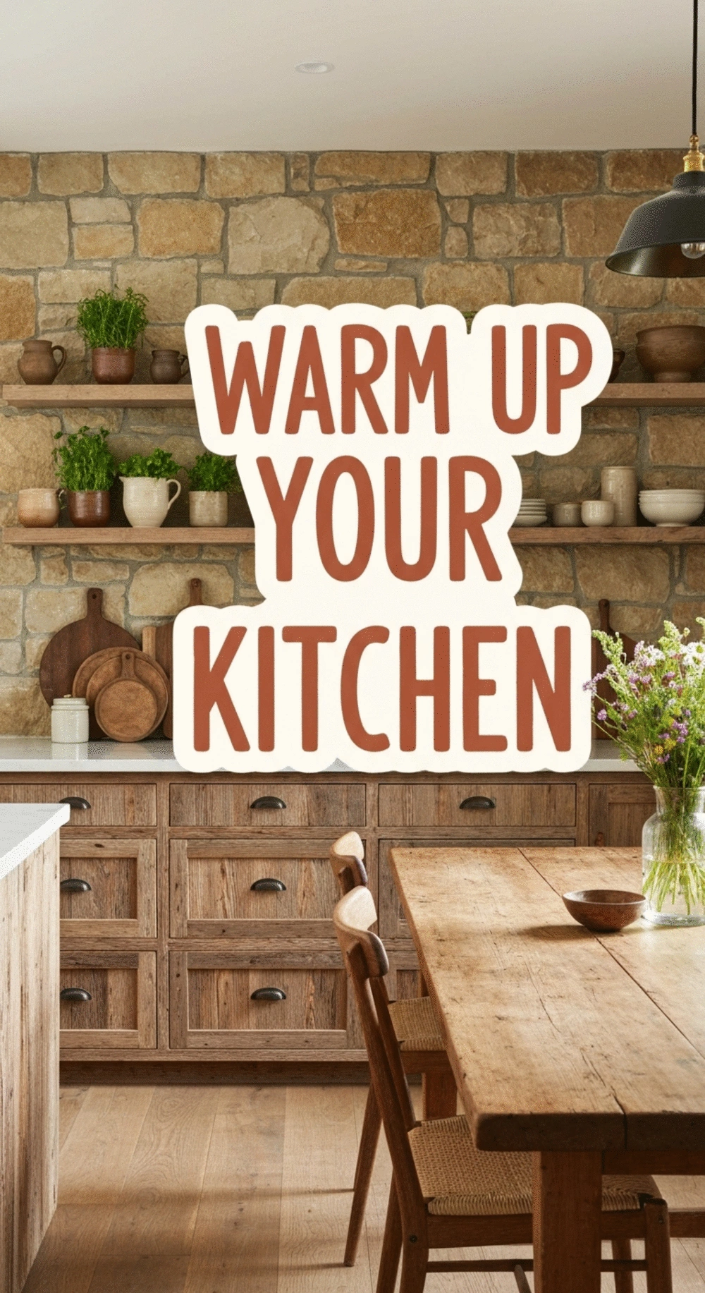 Incorporating natural materials in kitchen decor for warmth