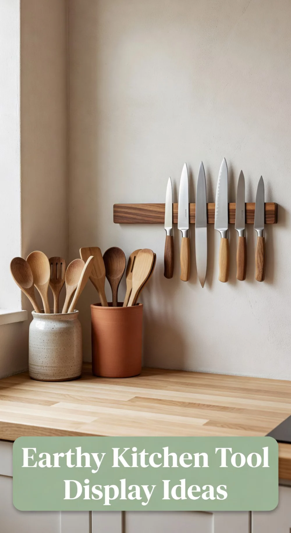 Earthy Kitchen Tool Display Ideas for Beautiful Decor