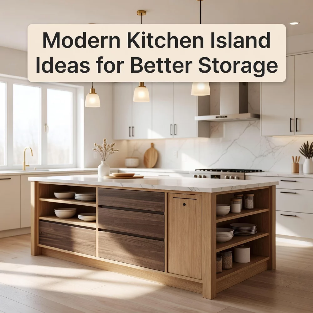 Modern Kitchen Island Ideas for Better Storage