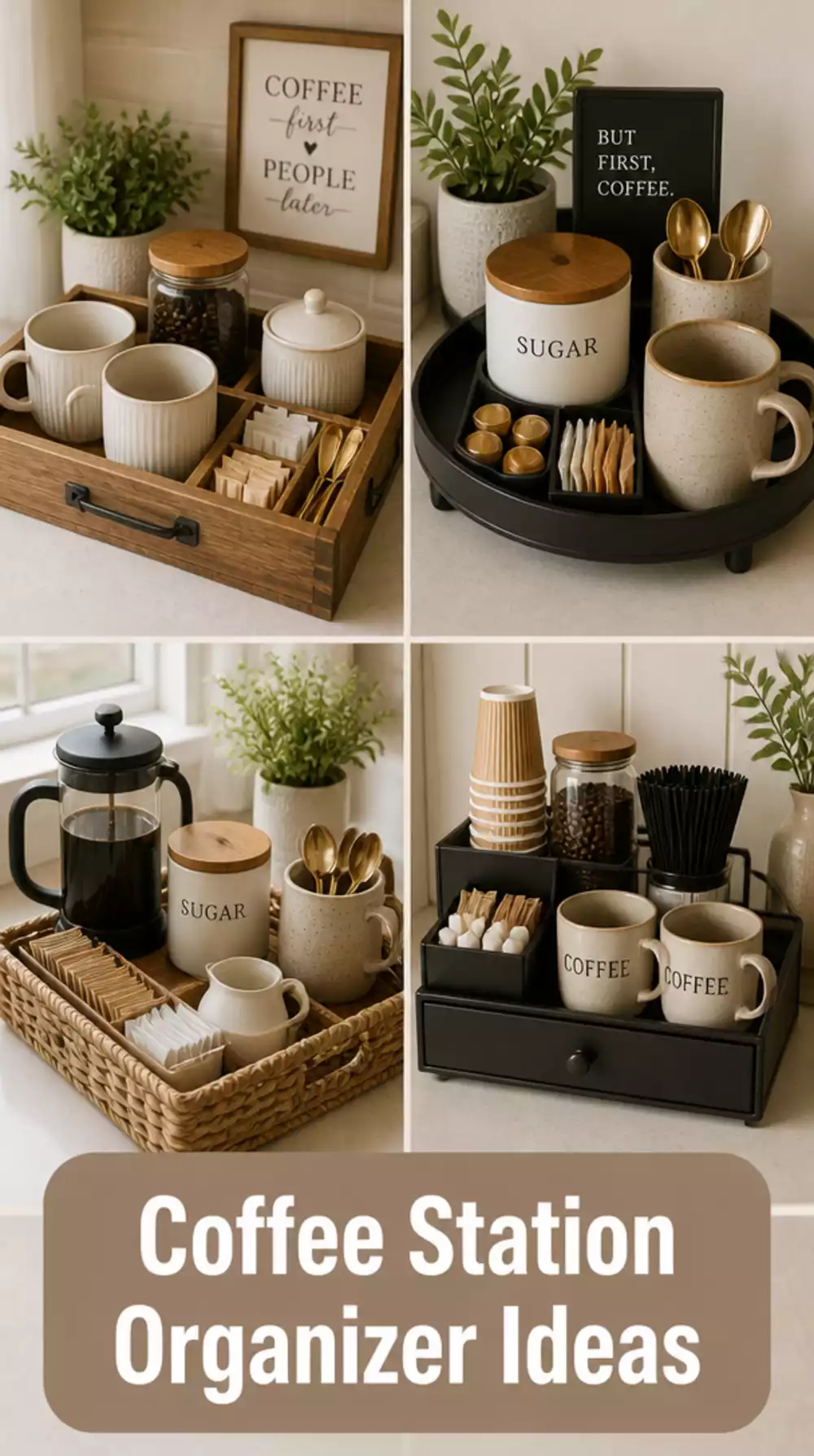 The Kitchen Coffee Station Organiser Tray That Clears Counter Clutter Instantly