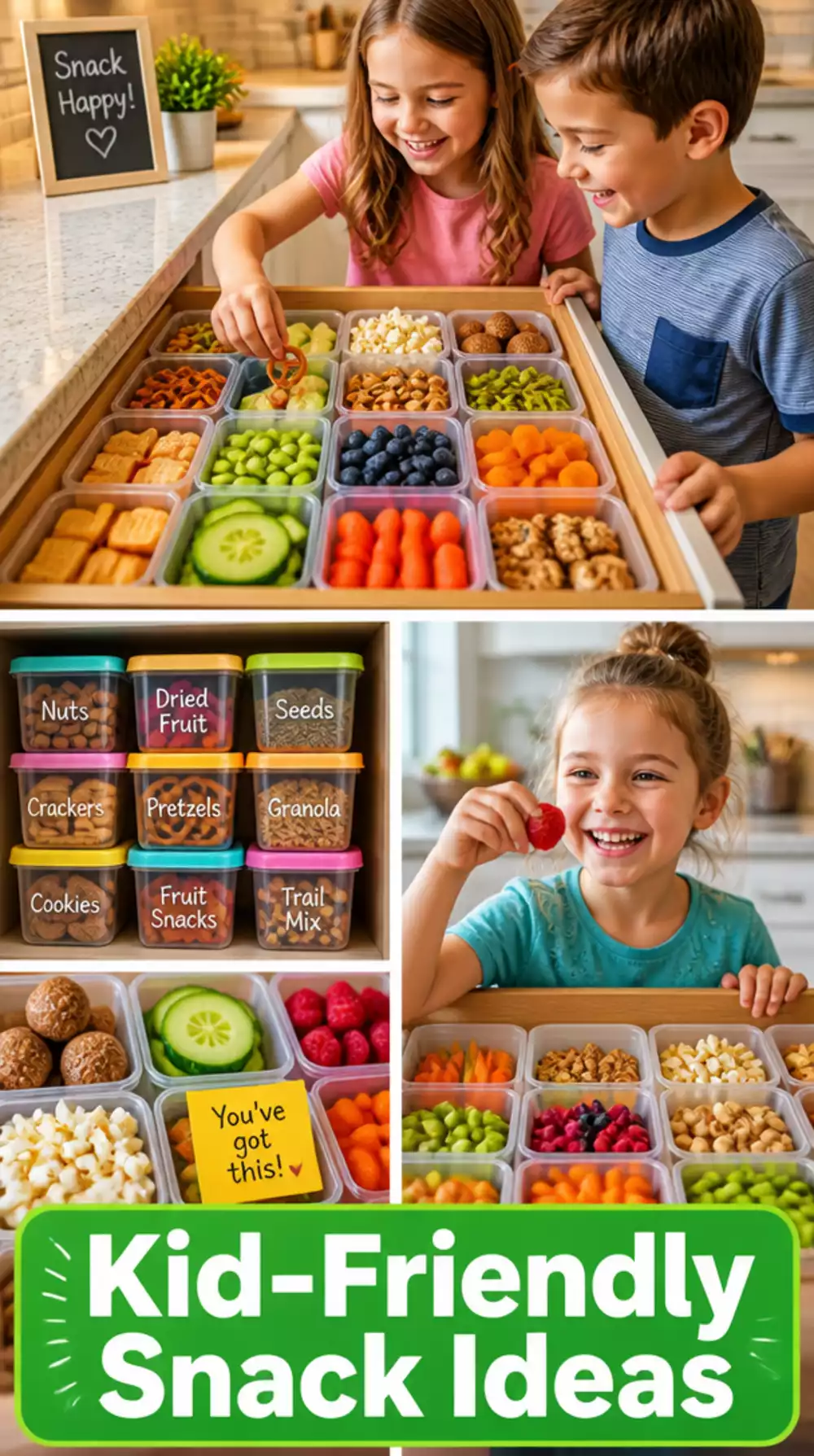 Kitchen Snack Drawer Organiser That Lets Kids Grab Their Own Food Safely