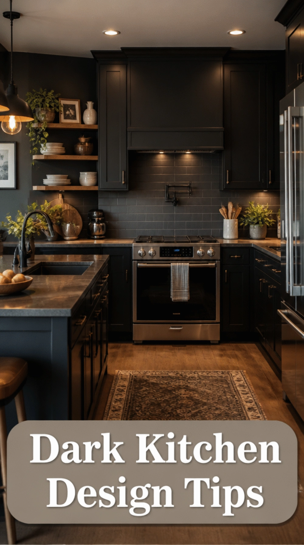 The Dark Kitchen Paint Trick That Makes a Small Kitchen Feel Intentional
