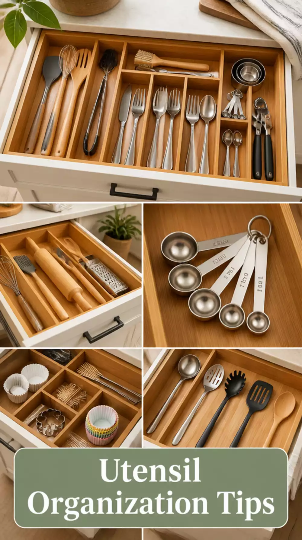 Bamboo Kitchen Drawer Organizer That Makes Every Utensil Easy to Find