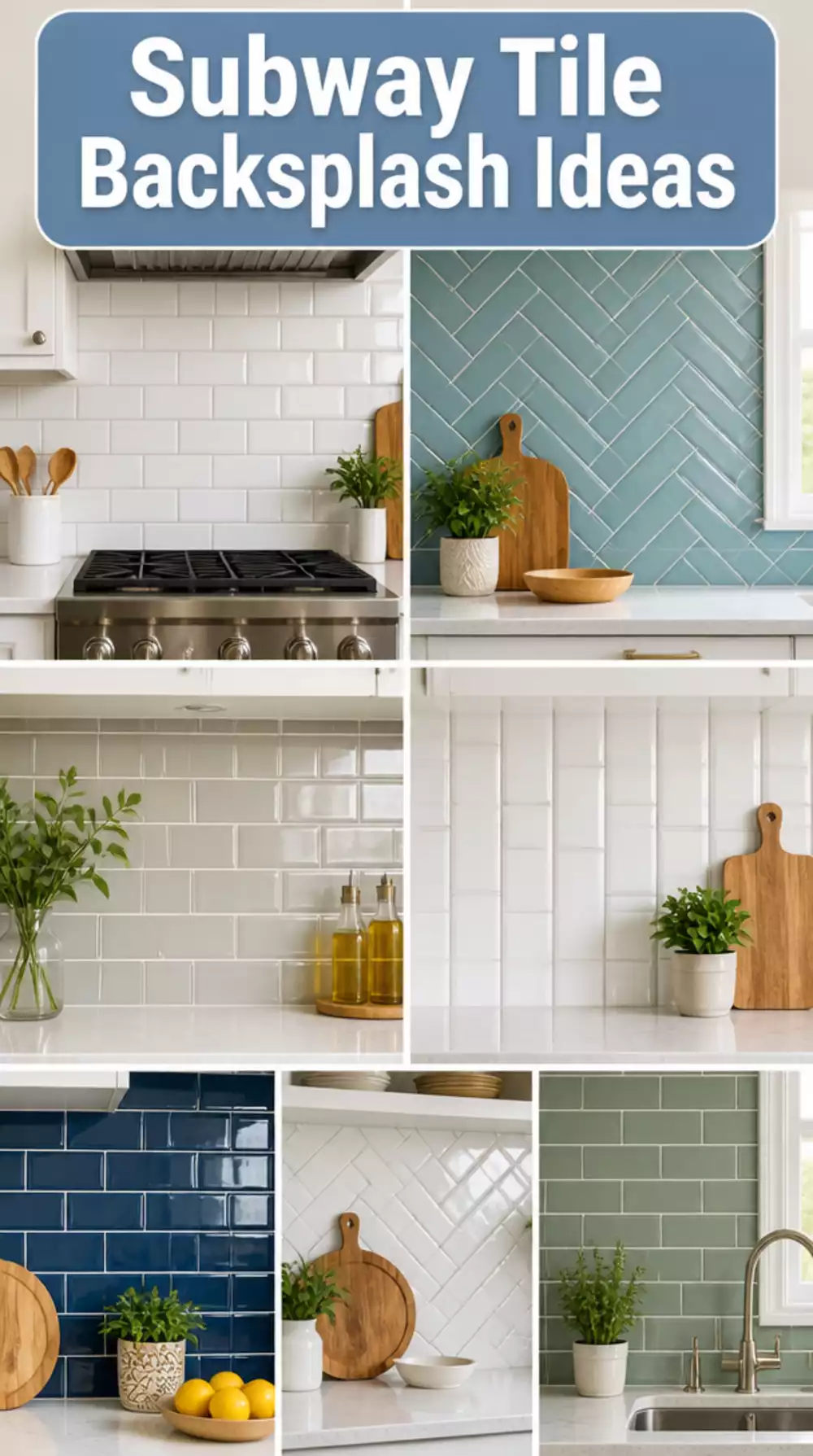 White Kitchen Subway Tile Backsplash with a Bright Gloss Grout Finish