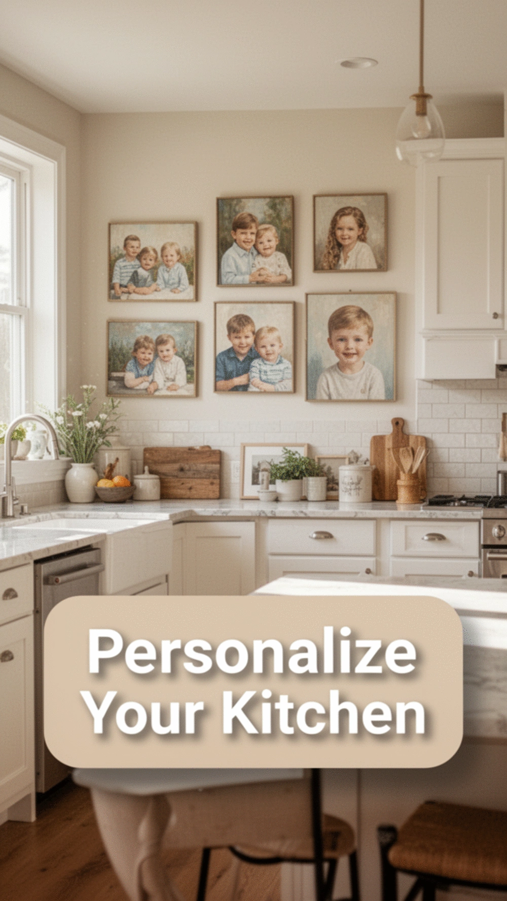 Personalize Your Kitchen with Art and Photos for a Cozy Feel