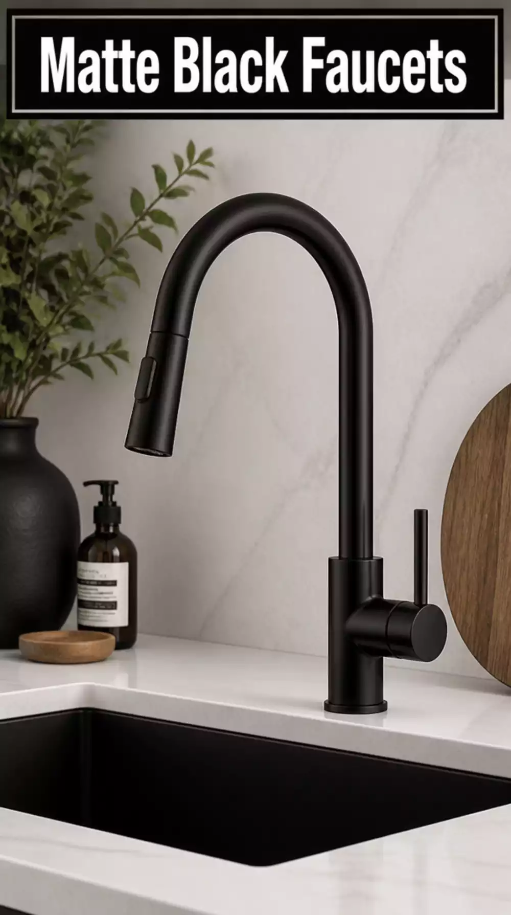 Matte Black Kitchen Faucet Ideas for Modern Homes