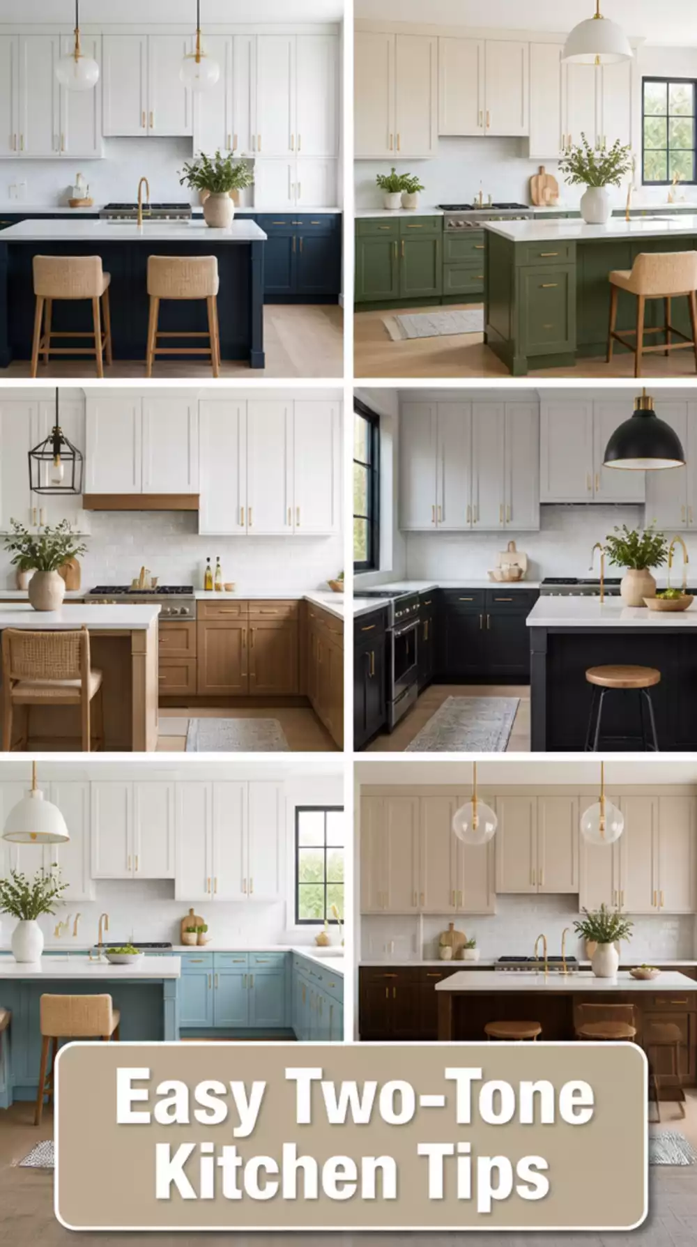 The Two-Tone Kitchen Cabinet Colour Trick Designers Use to Add Depth