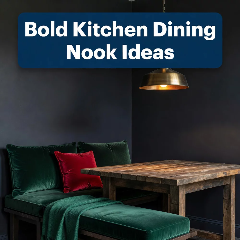 Bold Kitchen Dining Nook Ideas for Cozy Spaces