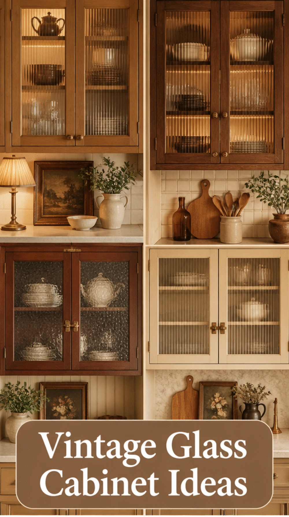 The Fluted Kitchen Cabinet Glass Insert Trick That Makes Any Unit Feel Vintage