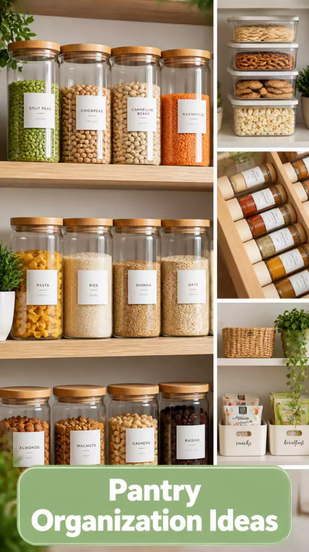 Pantry Airtight Glass Jars That Make Open Shelves Look Styled