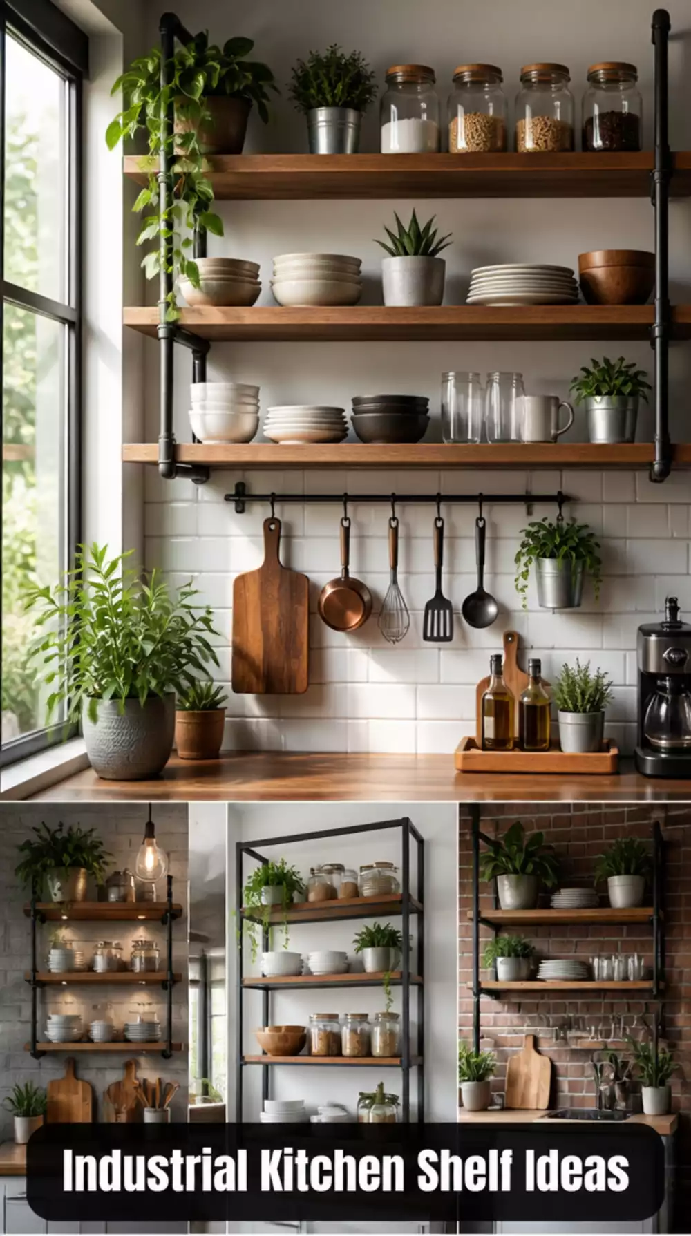 Why an Industrial Kitchen Open Shelf Makes Any Other Style Look Unfinished