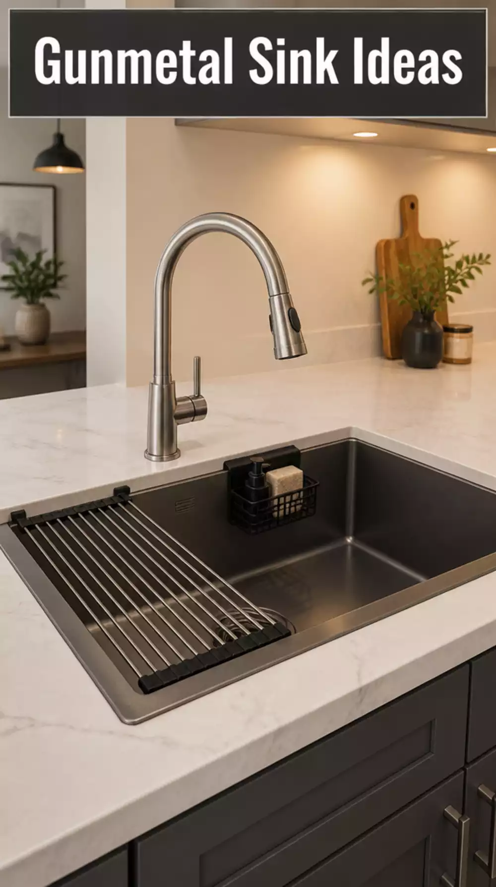Modern Gunmetal Grey Sink for Chic Kitchen Design