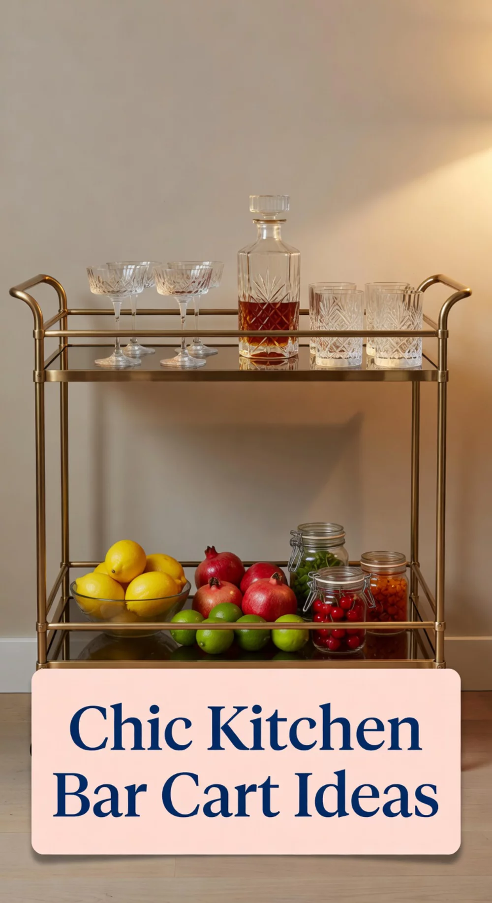 Chic Kitchen Bar Cart Ideas for Stylish Hosting