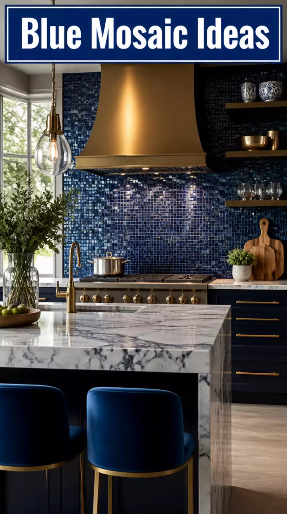 Blue Mosaic Backsplash Ideas