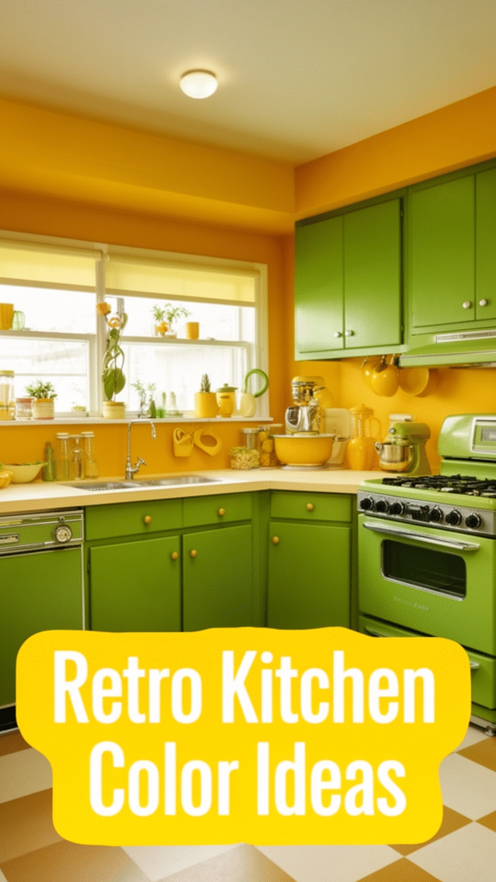 Why a Retro Kitchen Colour Palette Makes the Most Ordinary Layout Look Fun