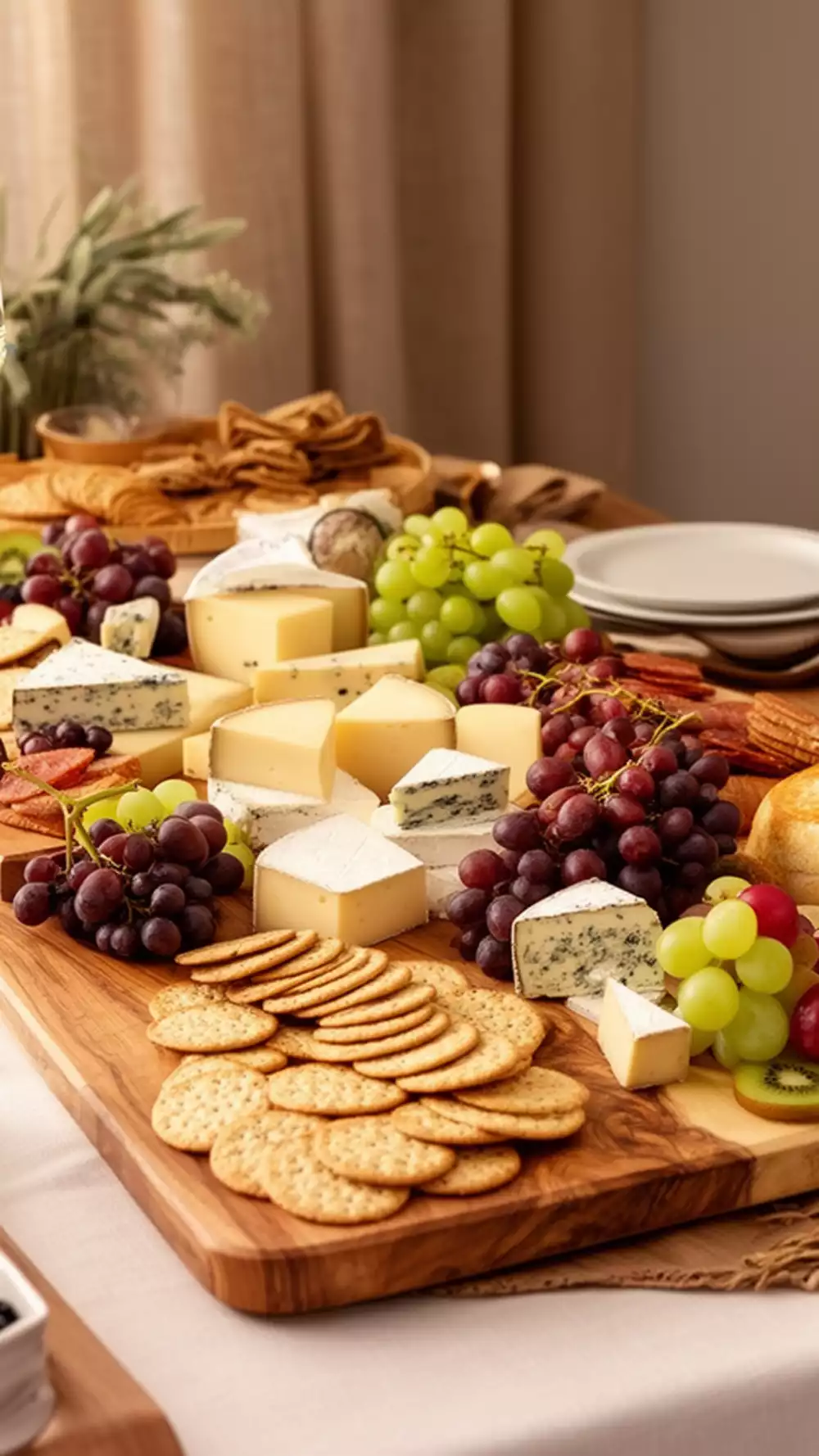 Kitchen Serving Board Set in Acacia Wood for a Styled Grazing Table