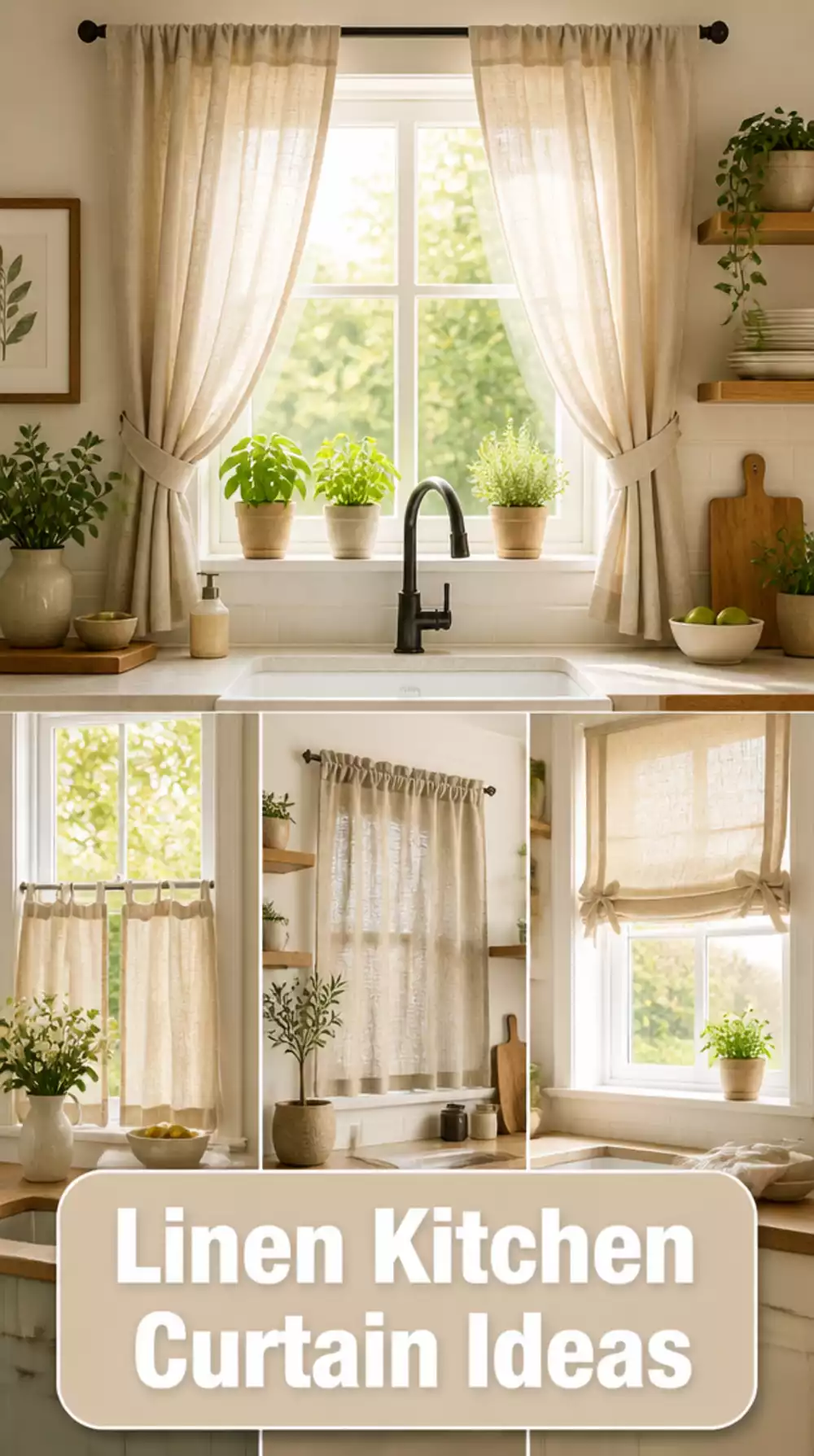 Why a Linen Kitchen Curtain Changes the Whole Feeling of a Bright Kitchen