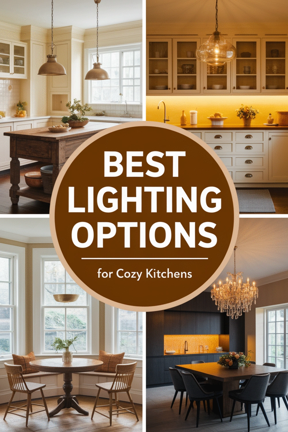 Best lighting options for cozy and inviting kitchens