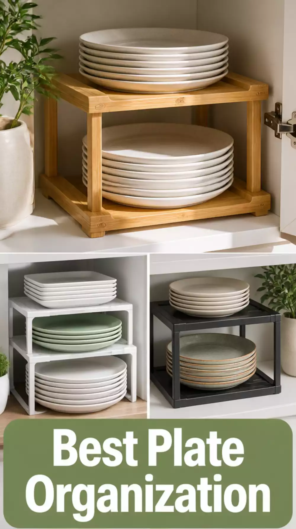 Kitchen Cabinet Riser That Lets You Stack Plates Without the Mess