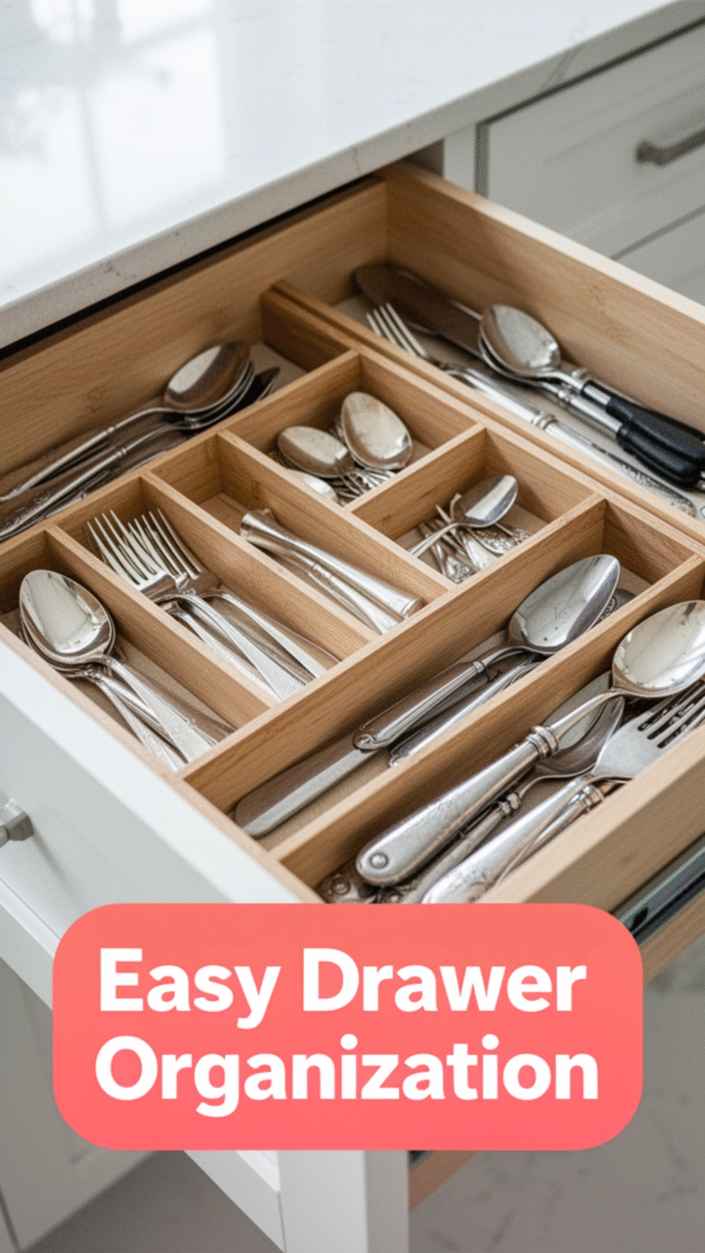 Discover how to keep your kitchen organized with drawer dividers
