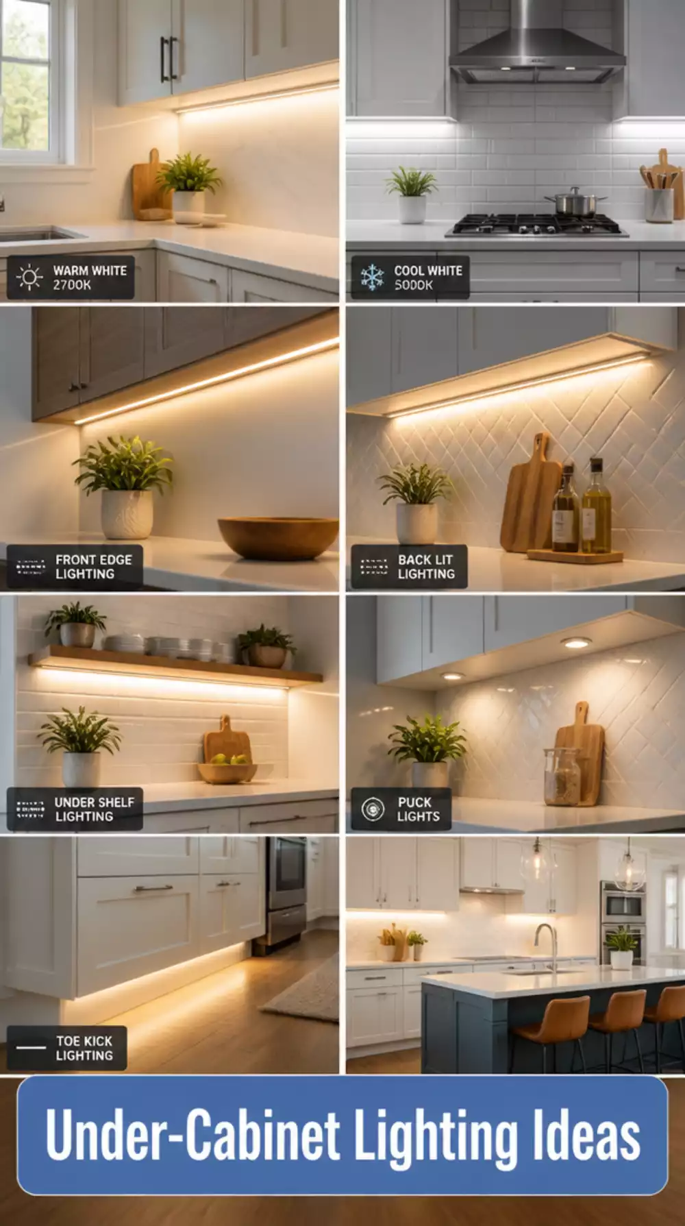 Kitchen Under-Cabinet LED Strip Light That Transforms the Worktop Instantly