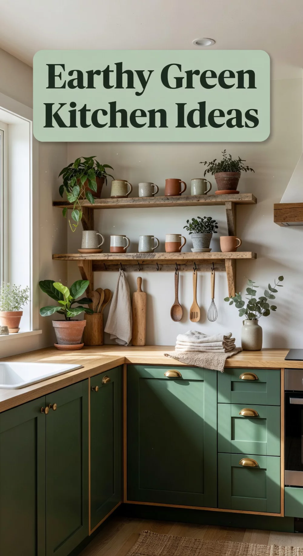 Earthy Green Kitchen Ideas for a Calm Aesthetic