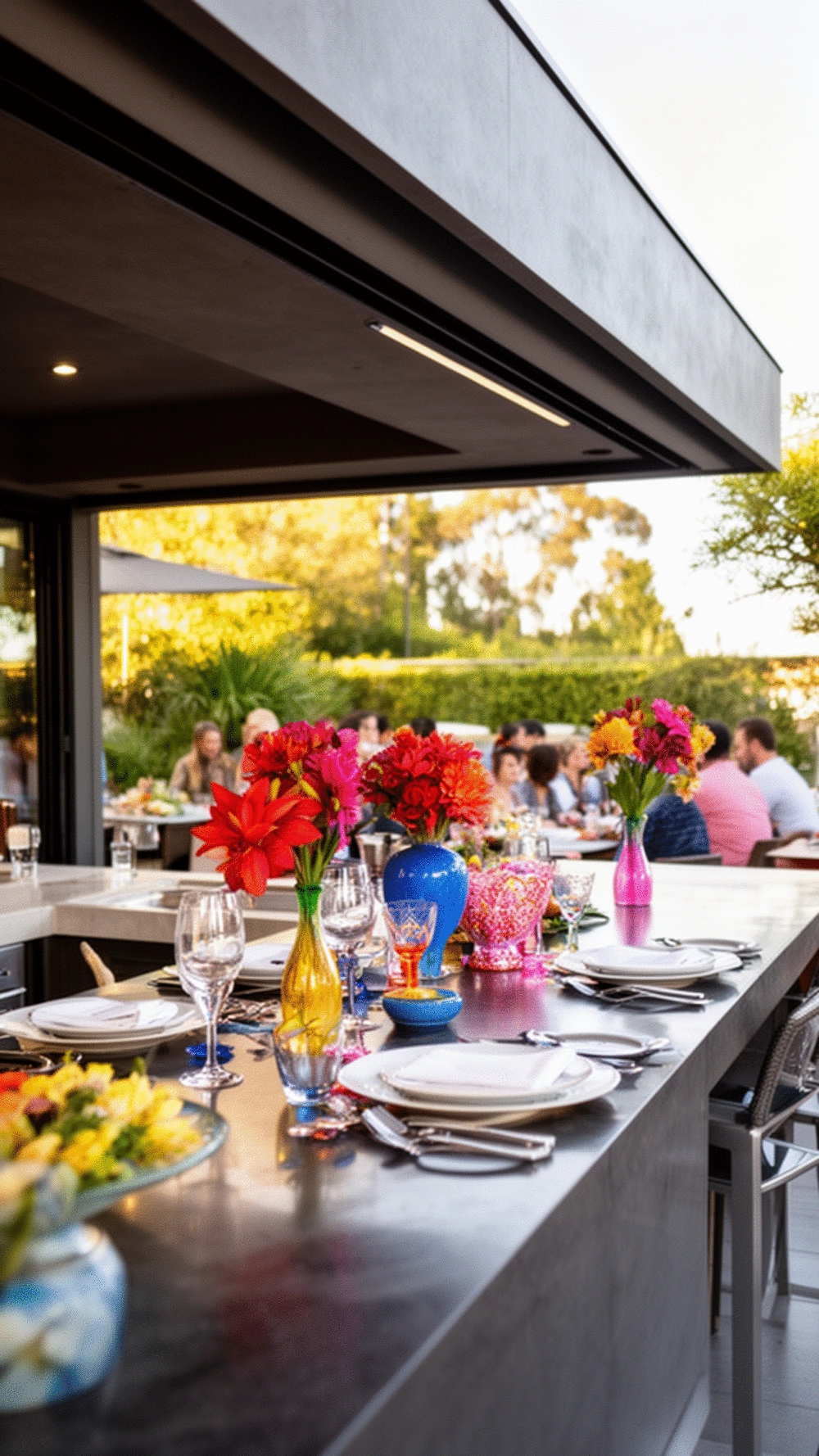 Why a Deep Outdoor Kitchen Counter Overhang Makes Alfresco Dining Better
