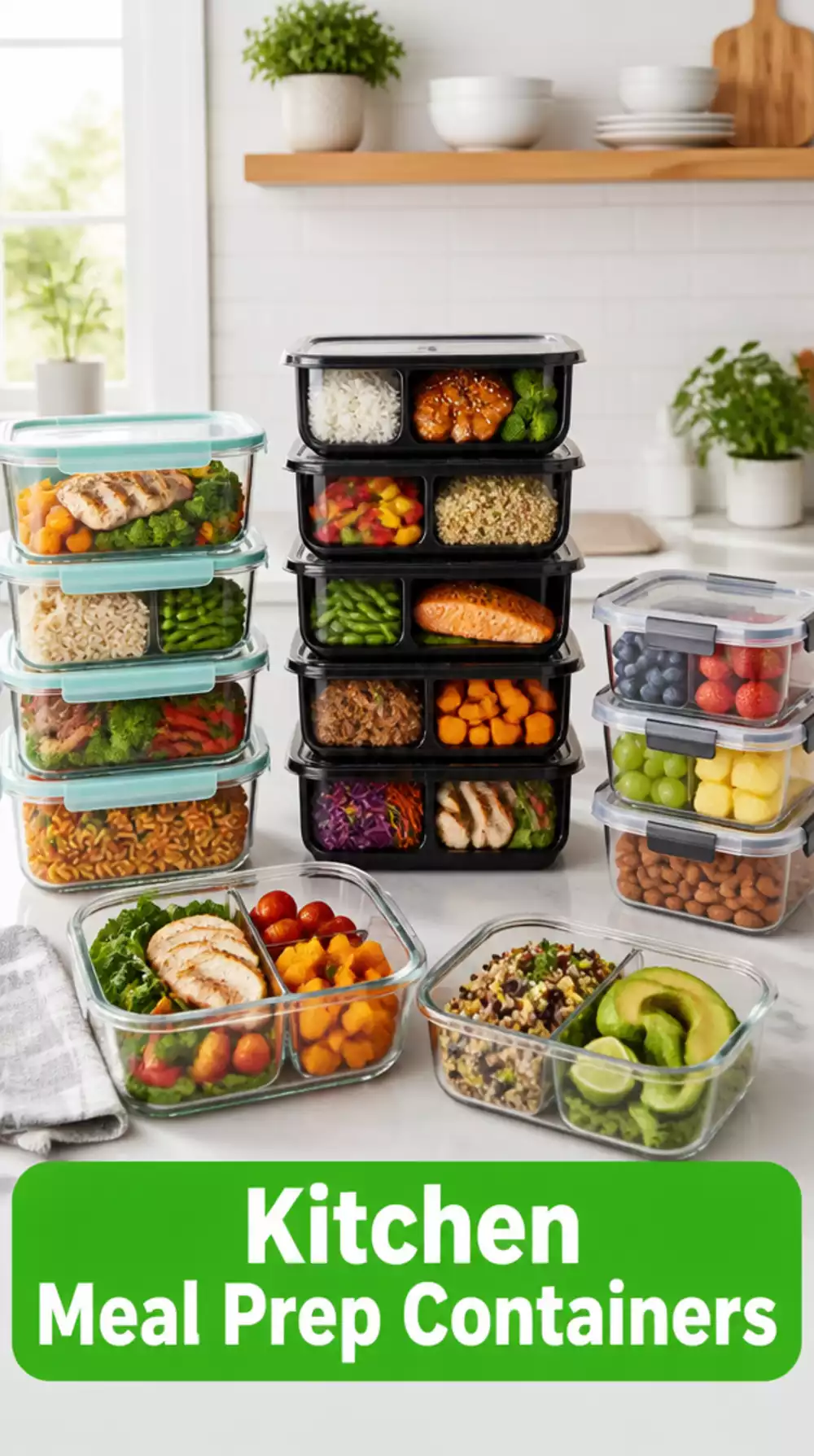 Kitchen Stackable Meal Prep Container Set Wrapped as a Practical Gift