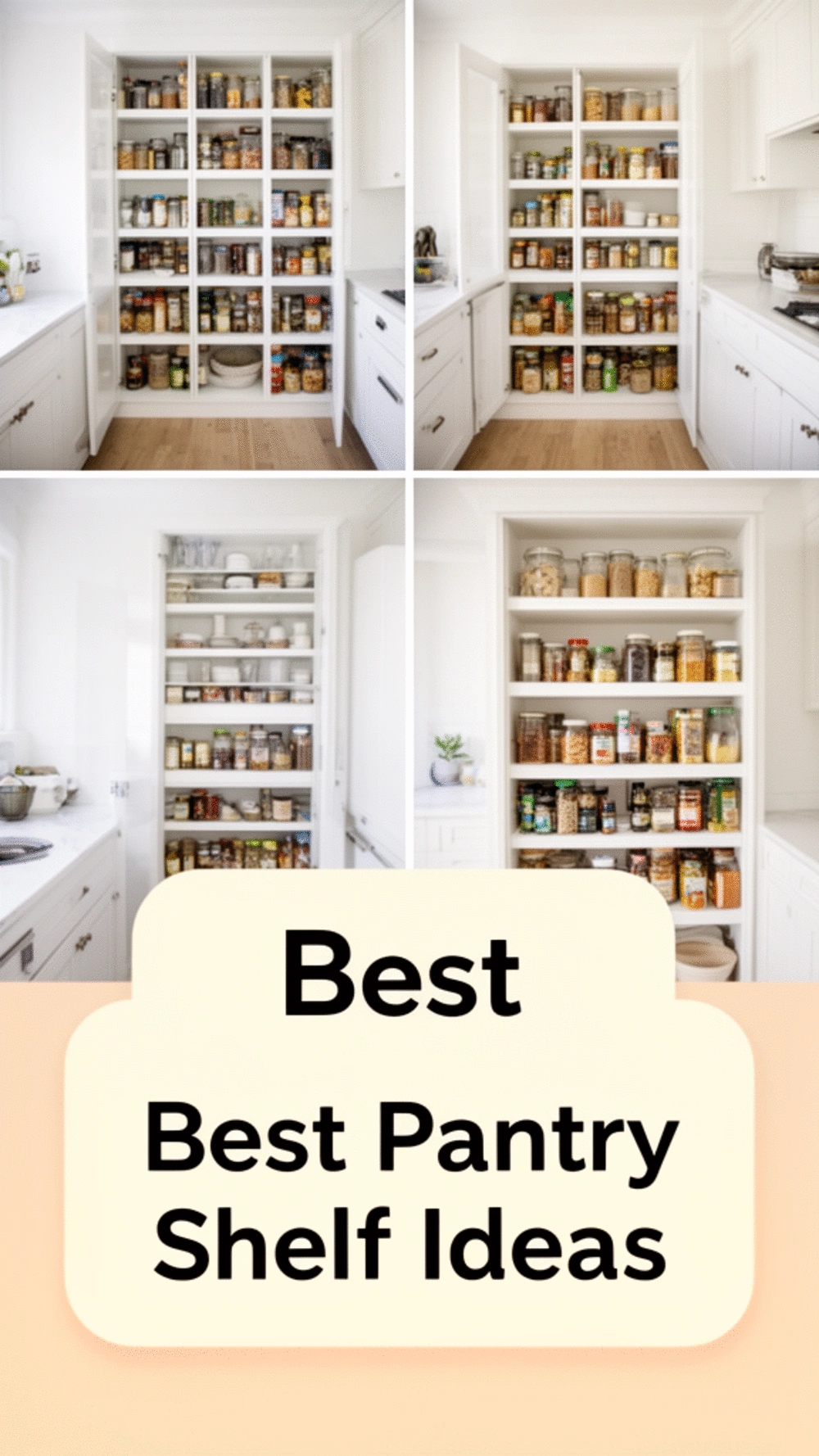 Renter Kitchen Freestanding Pantry Shelf in White That Looks Built-In