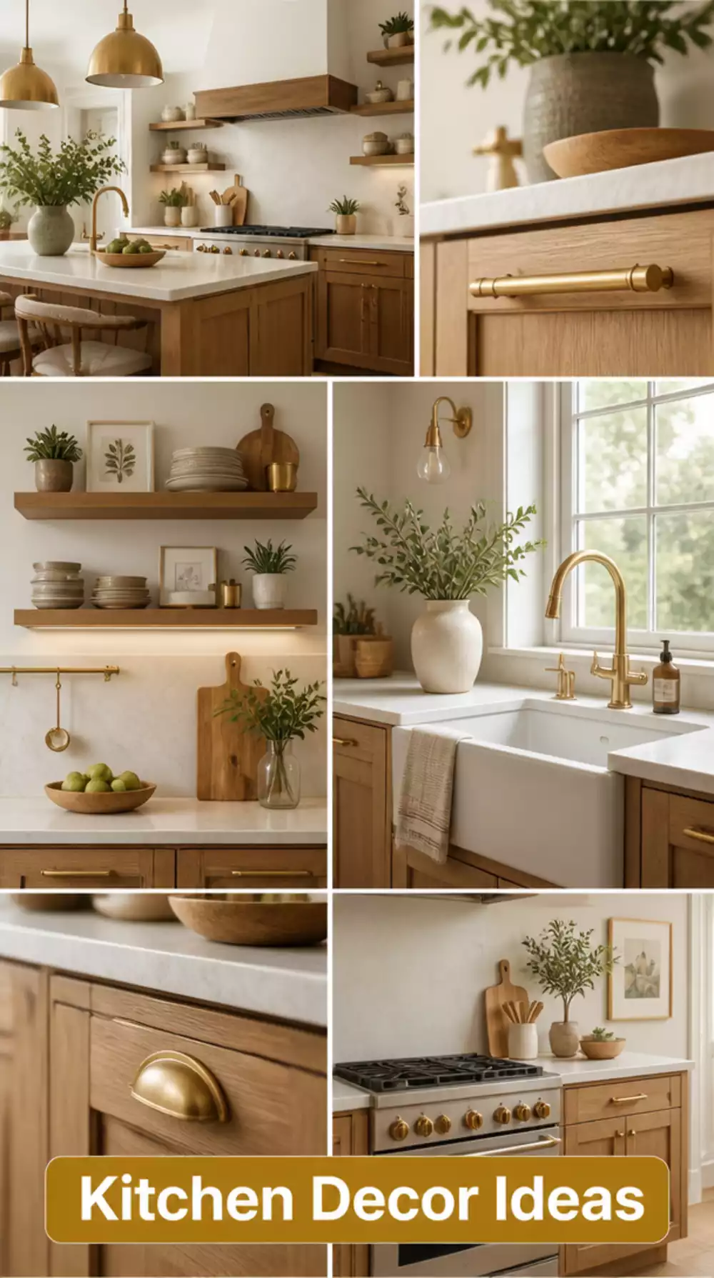 Why Mixing Brushed Gold and Warm Wood in a Kitchen Always Looks Right