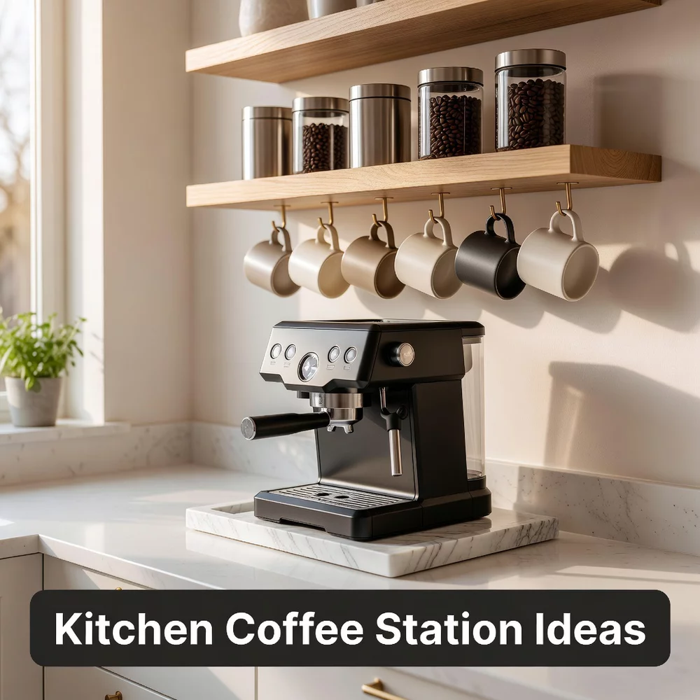 Kitchen Coffee Station Ideas for Luxurious Mornings