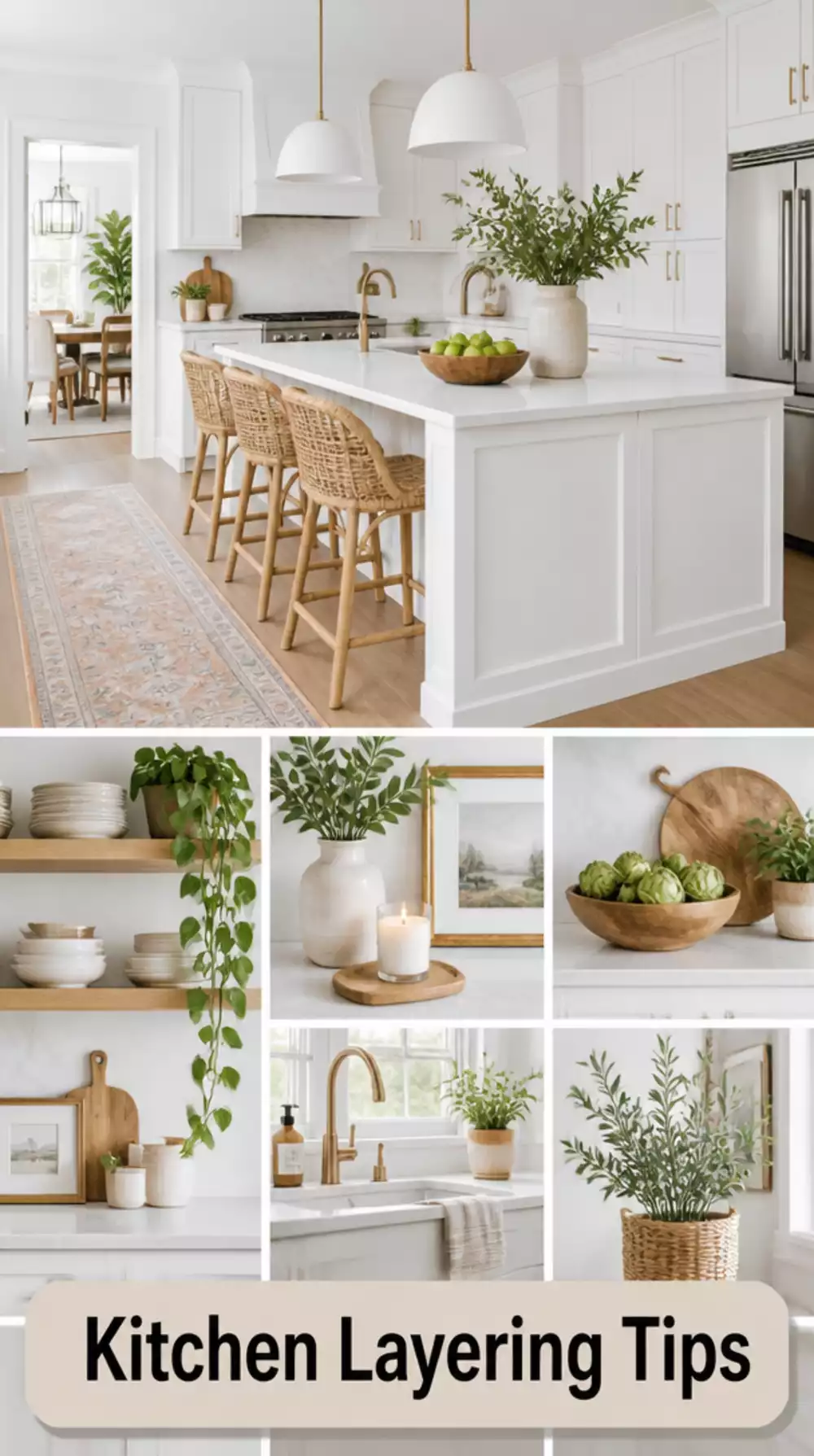 The All-White Kitchen Layering Trick That Stops It Looking Sterile