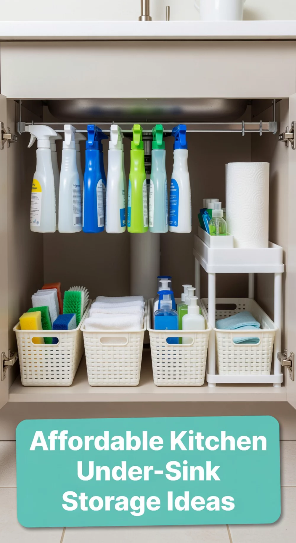 Affordable Kitchen Under-Sink Storage Ideas for Organization
