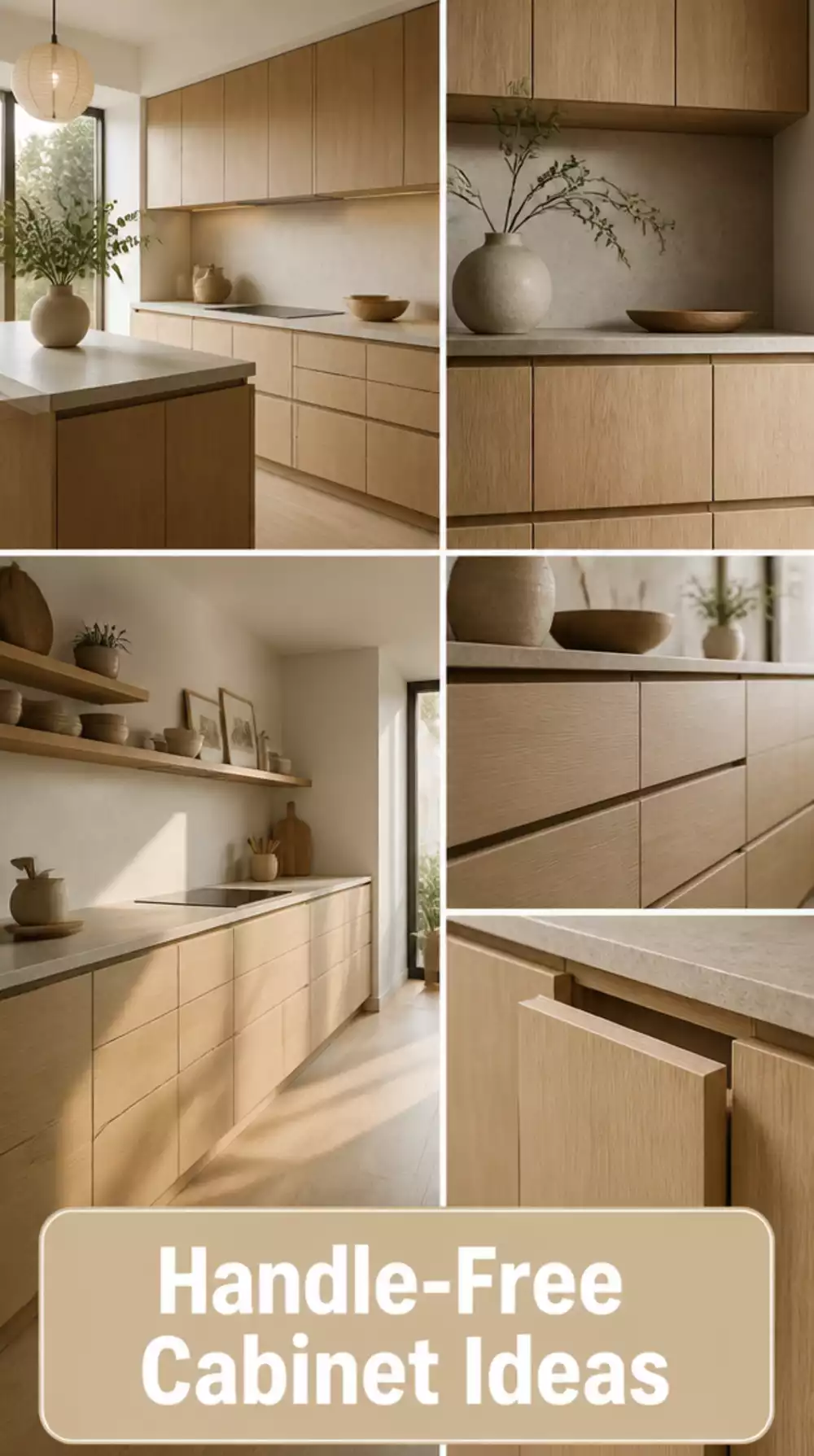 The Handle-Free Japandi Cabinet Door That Makes a Kitchen Feel Serene