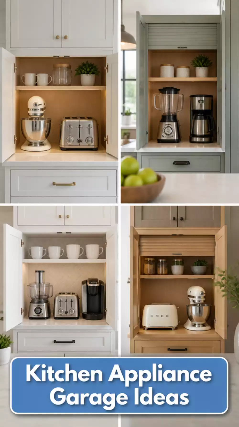 The Kitchen Appliance Garage Cabinet Trick That Hides Every Counter Gadget