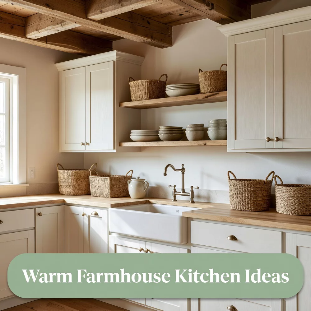 Warm Farmhouse Kitchen Ideas for Cozy Charm