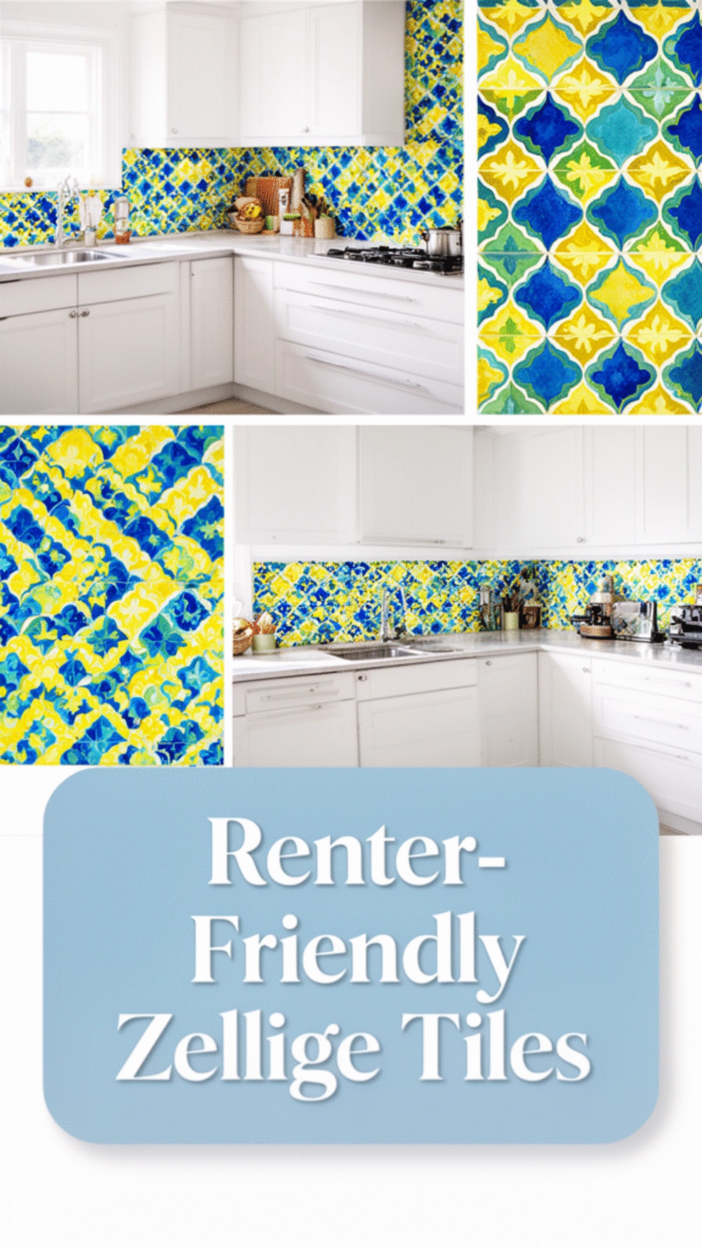 Peel-and-Stick Zellige-Look Kitchen Tile for a Renter-Friendly Feature Wall