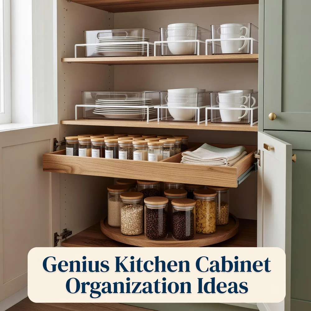 Genius Kitchen Cabinet Organization Ideas for Space