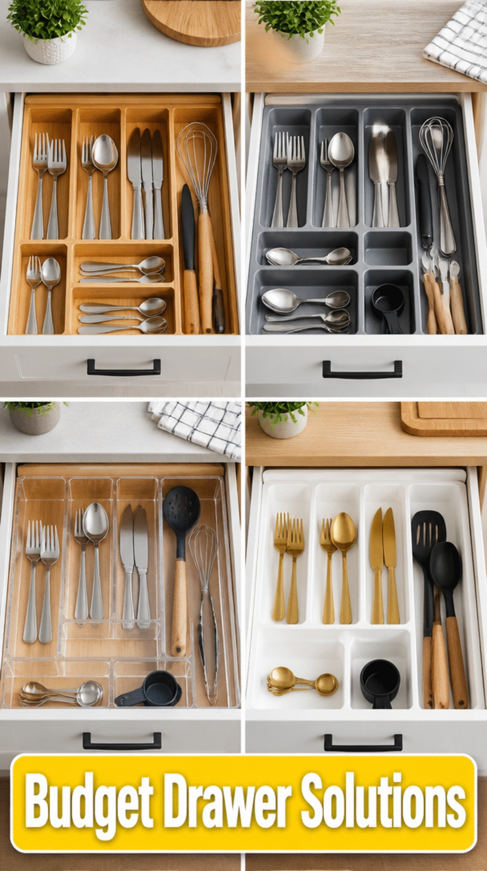 Budget Kitchen Drawer Dividers That Keep Cutlery from Sliding Around