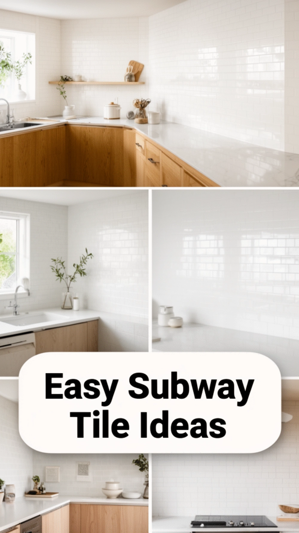 Peel-and-Stick Kitchen Backsplash Tile That Looks Like Real Subway Tile