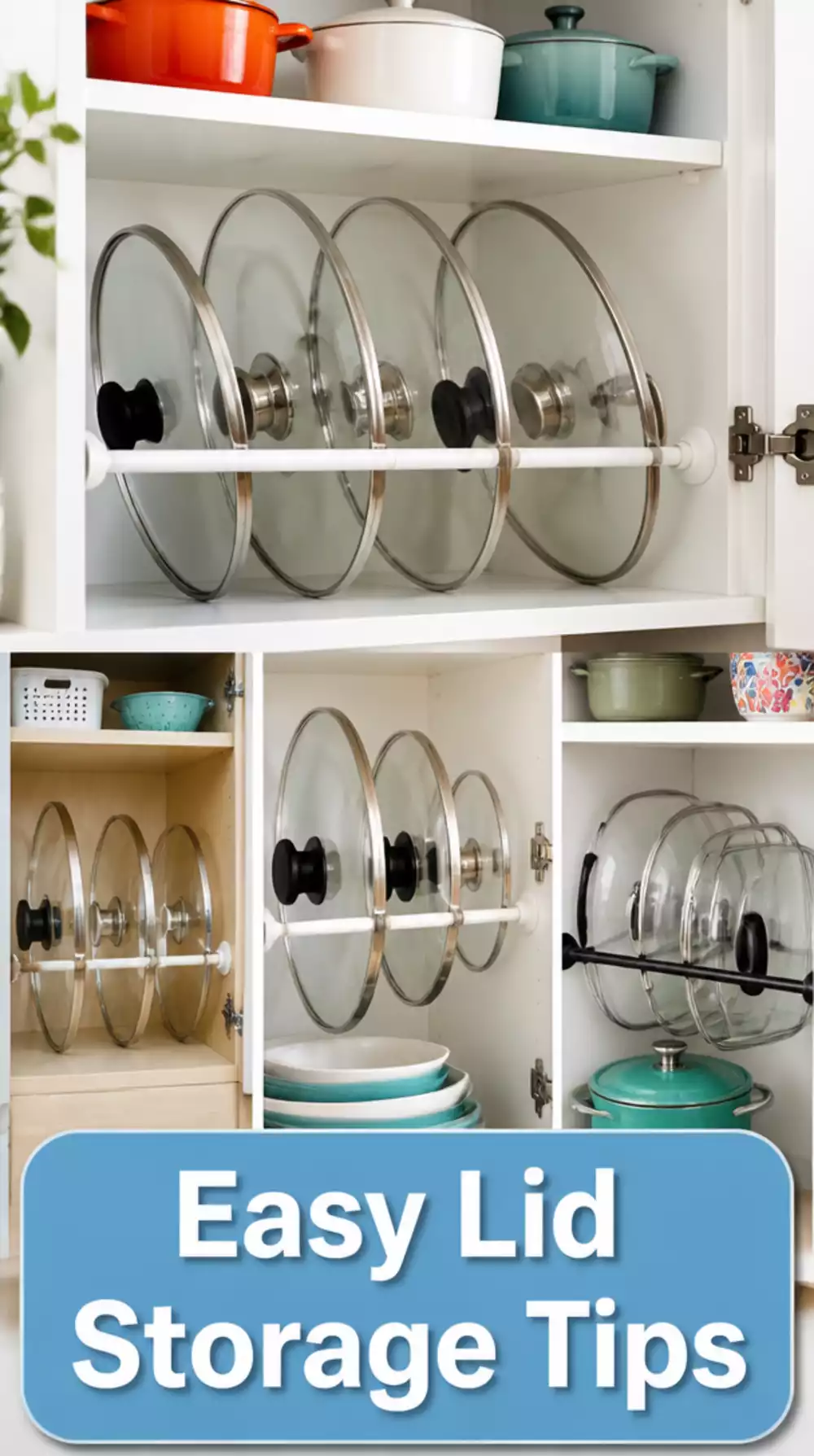 Why a Simple Tension Rod Fixes Kitchen Cabinet Lid Storage