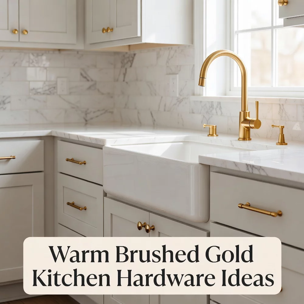 Warm Brushed Gold Kitchen Hardware for Elegance
