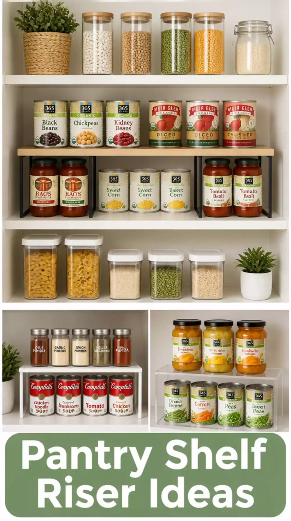 The Pantry Shelf Riser Trick That Doubles Your Can and Jar Storage