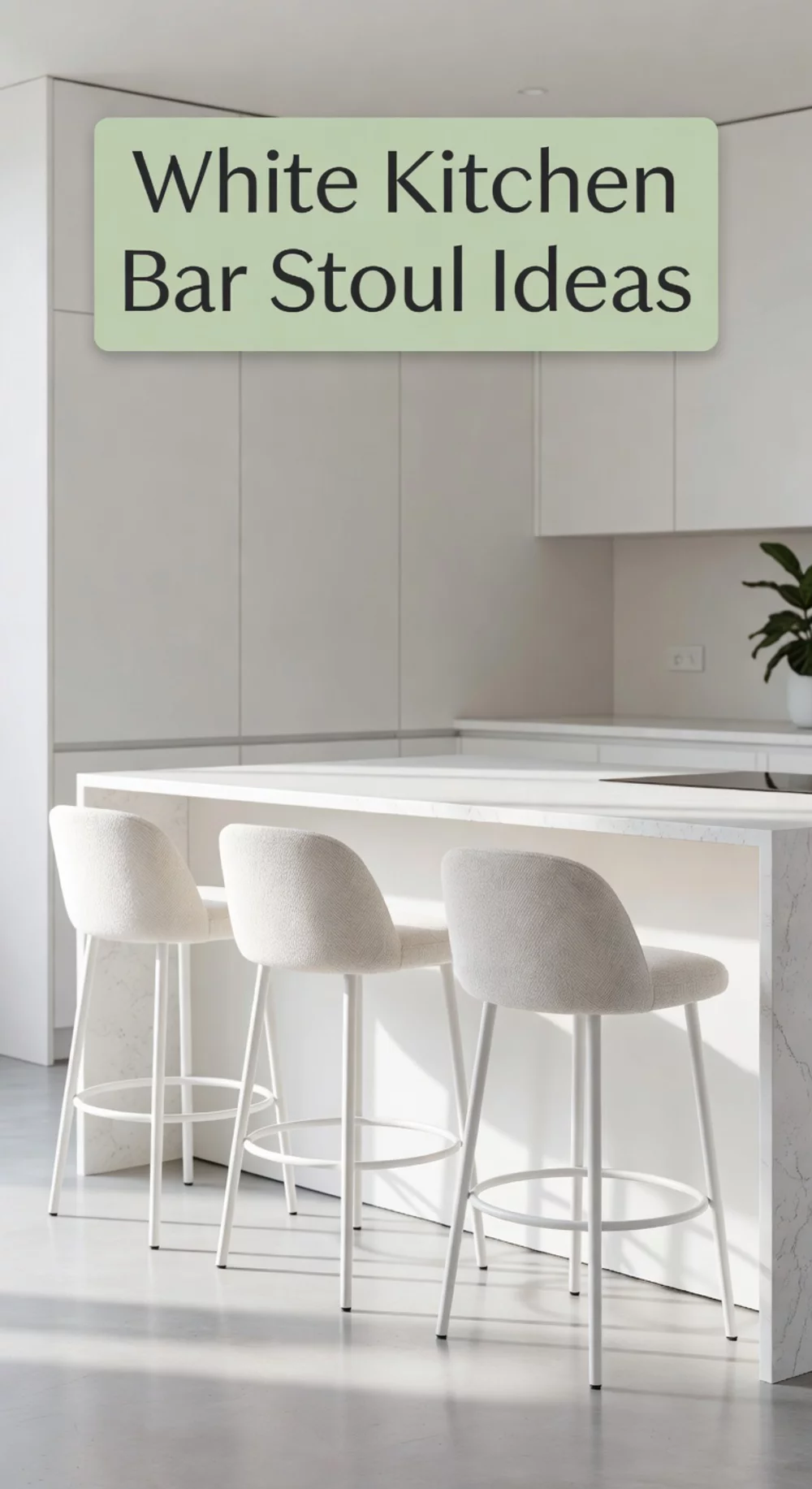 White Kitchen Bar Stool Ideas for Modern Spaces