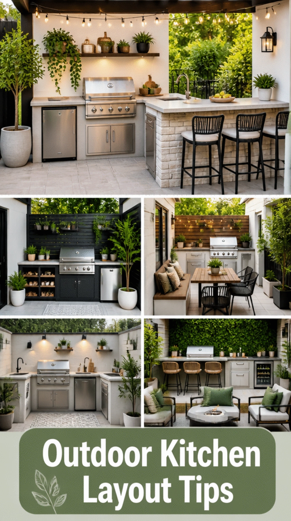 The Outdoor Kitchen Layout Trick That Makes a Small Patio Feel Twice as Useful