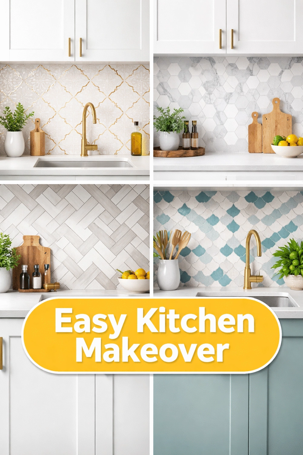 Renter Kitchen Peel-and-Stick Backsplash That Removes Without Damage